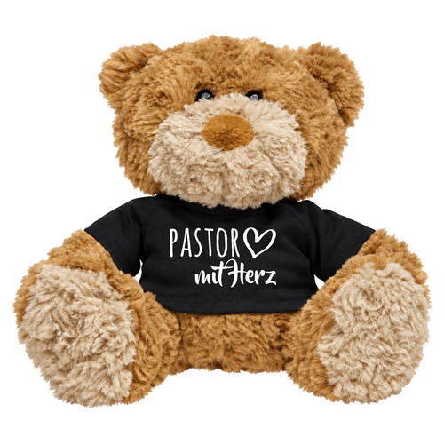 Kuscheltier pastor mit herz - pastor,