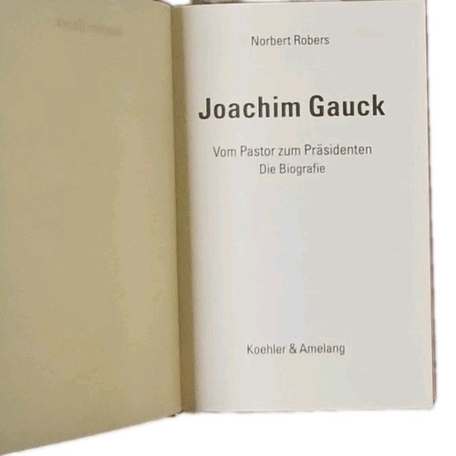 Joachim gauck vom - pastor, zum