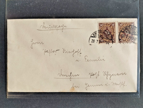 Oberbrügge 1923 brief an - -,