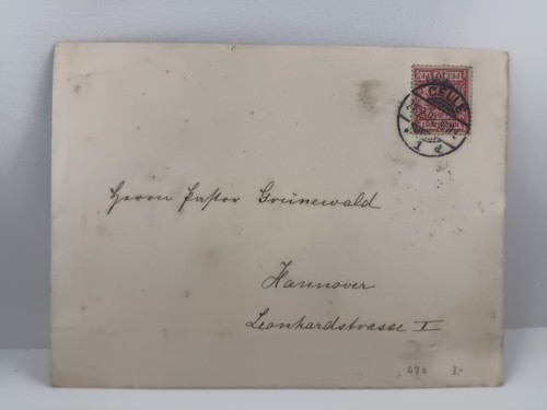 Brief kopffrankatur 1894 celle - kopffrankatur,