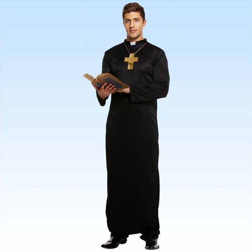 Kostüm pastor pater mit - kostüm,